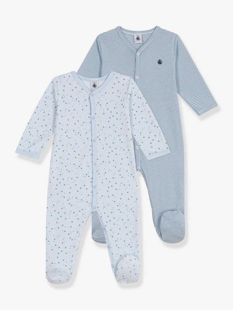 2er-Pack Baby-Schlafanzüge aus Baumwolle mit Print PETIT BATEAU helles von Petit Bateau