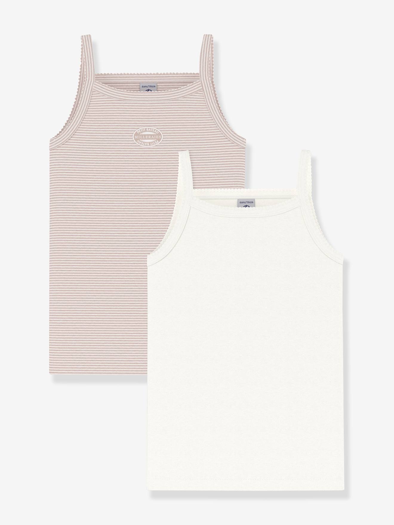 2er-Pack Mädchen Unterhemden PETIT BATEAU hell 2er-Pack Mädchen Unterhemden PETIT BATEAU hell von Petit Bateau