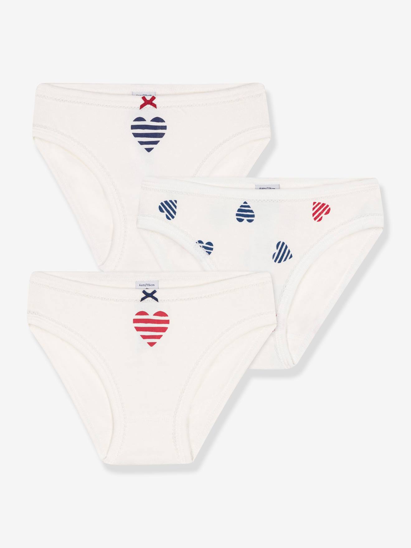 3er-Pack Mädchen Baumwoll-Slips mit Herzen PETIT BATEAU 3er-Pack Mädchen Baumwoll-Slips mit Herzen PETIT BATEAU von Petit Bateau