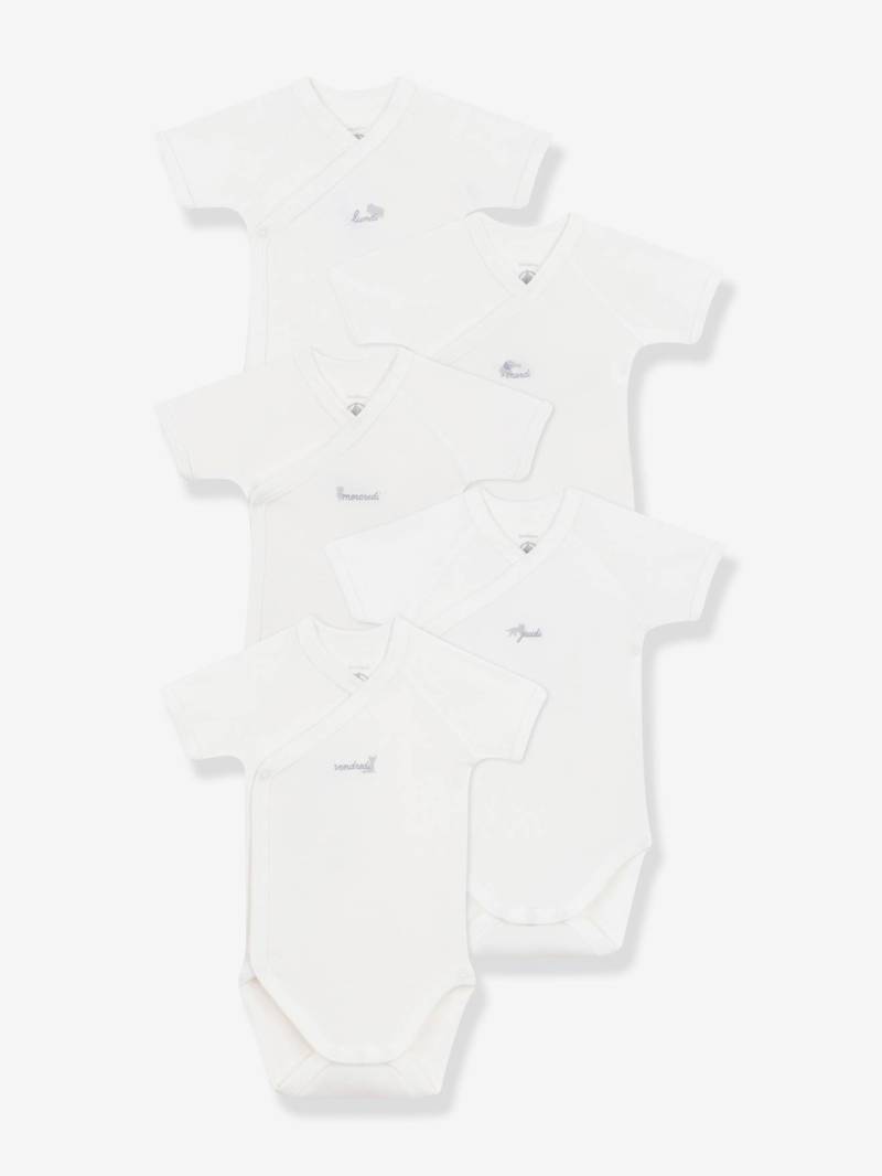 5er-Pack Baby Wickelbodys mit kurzen Ärmeln PETIT BATEAU von Petit Bateau