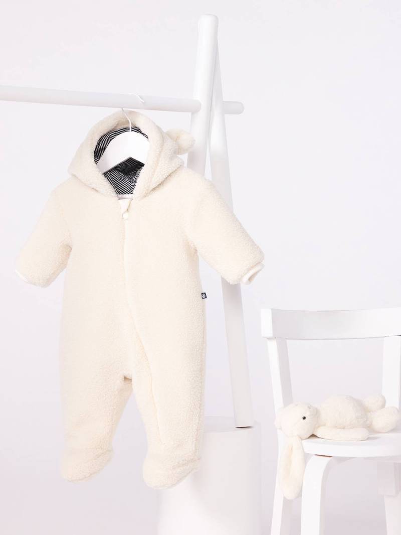 Baby Overall aus Teddyfleece mit Ohren und Milleraies-Futter PETIT BATEAU Baby Overall aus Teddyfleece mit Ohren und Milleraies-Futter PETIT BATEAU von Petit Bateau