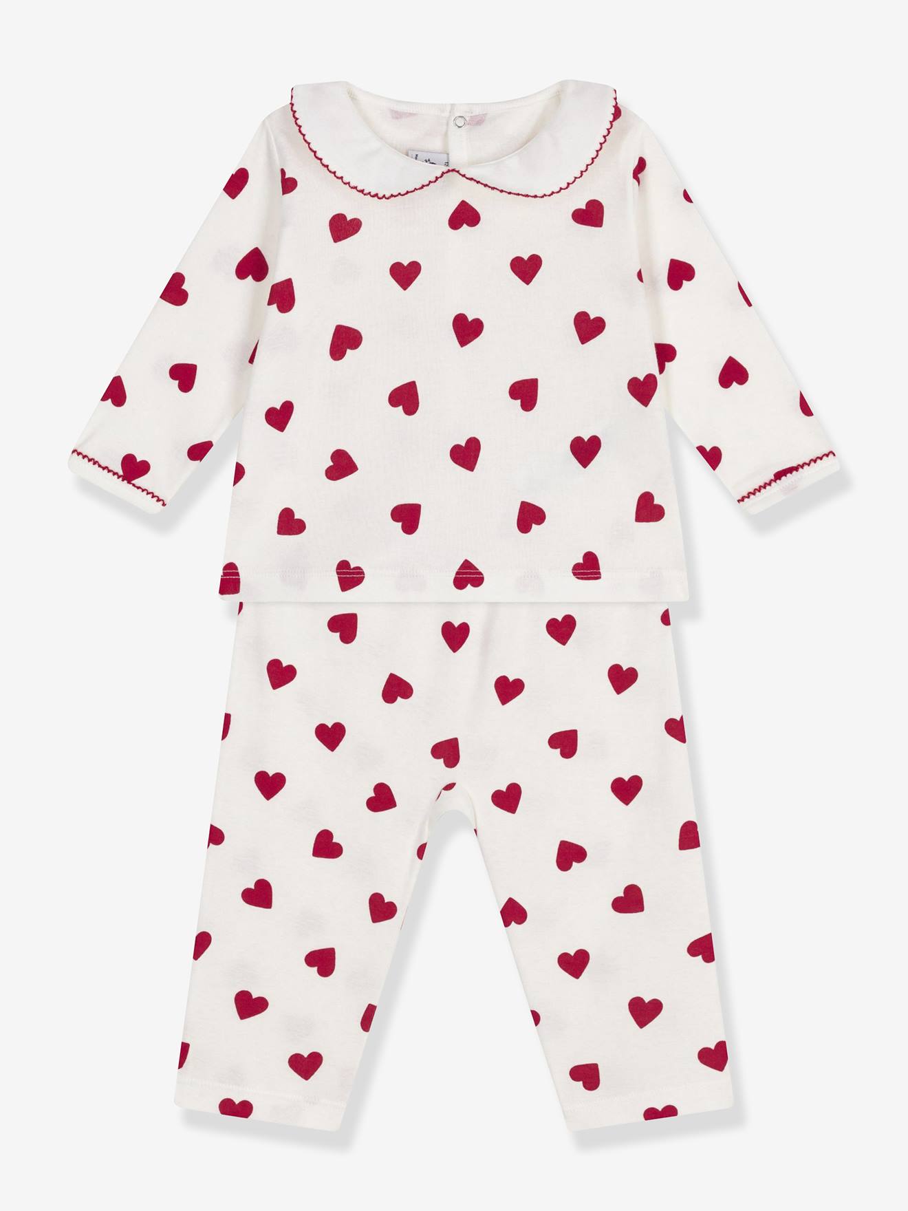Baby Schlafanzug 2-teilig mit Herzchen-Print PETIT BATEAU von Petit Bateau