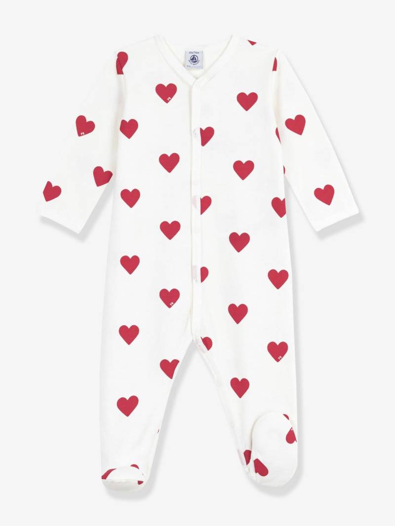 Baby Schlafanzug aus Sweatware mit Herz-Print PETIT BATEAU Baby Schlafanzug aus Sweatware mit Herz-Print PETIT BATEAU von Petit Bateau