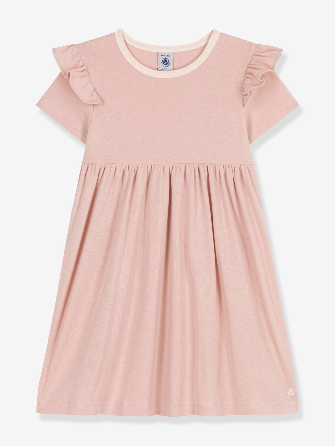 Geripptes Mädchen Sommerkleid PETIT BATEAU hell von Petit Bateau