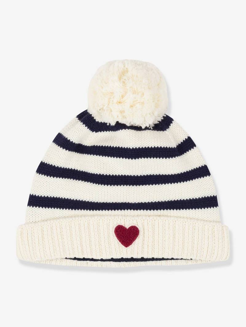 Gestreifte Baby-Strickmütze mit Fleecefutter PETIT BATEAU Gestreifte Baby-Strickmütze mit Fleecefutter PETIT BATEAU von Petit Bateau