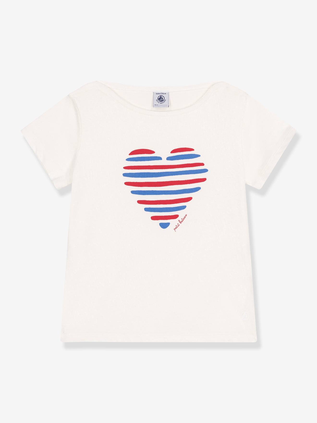 Kinder T-Shirt mit Herzmotiv PETIT BATEAU von Petit Bateau