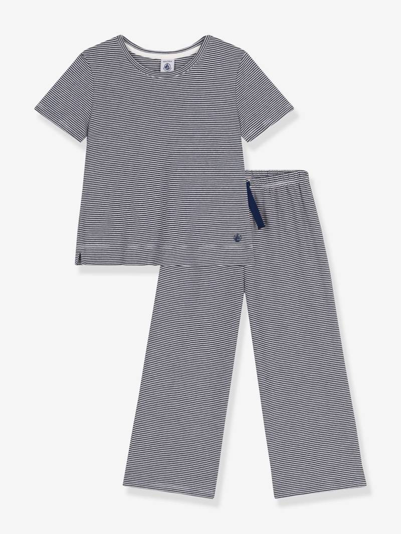 Kurzärmeliger Kinder Schlafanzug PETIT BATEAU mit Streifen von Petit Bateau