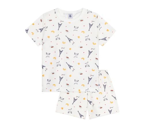 Pe Bateau Mädchen Carl_h25 Nachtwäsche, Marshmallow/Multico, 12 Jahre von Petit Bateau