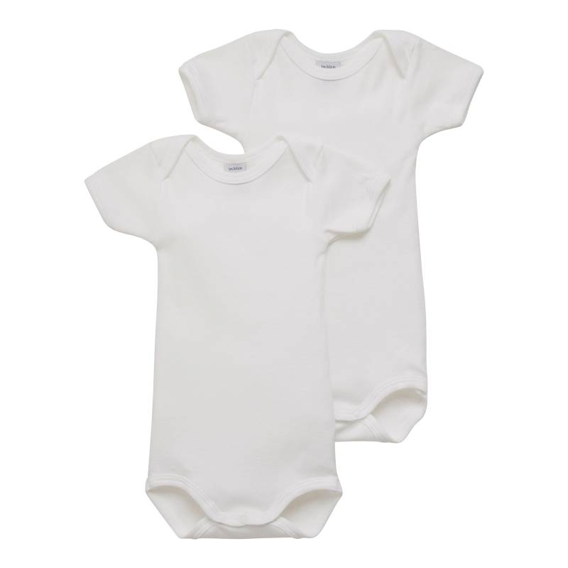 Petit Bateau 2er-Pack Bodys kurzarm Uni von Petit Bateau