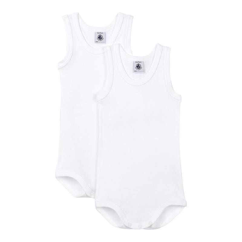 Petit Bateau 2er-Pack Bodys ohne Arm Uni von Petit Bateau