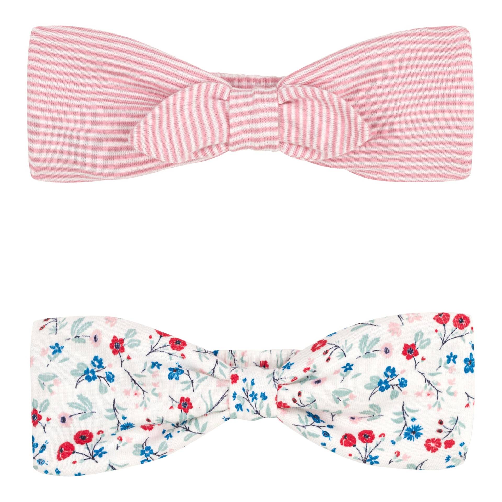 Petit Bateau 2er-Pack Haarbänder Blumen Ringel von Petit Bateau