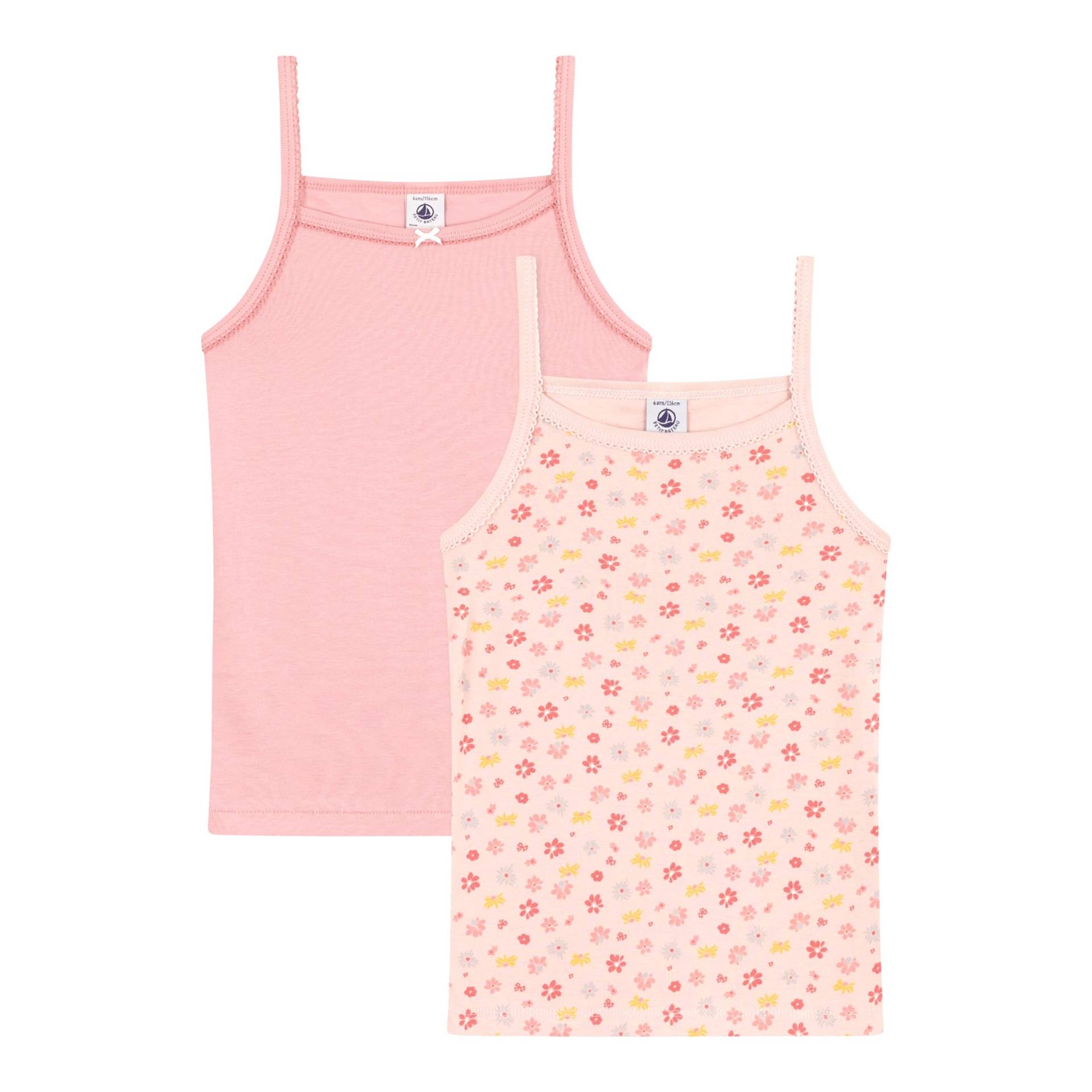 Petit Bateau 2er-Pack Unterhemden Blumen von Petit Bateau