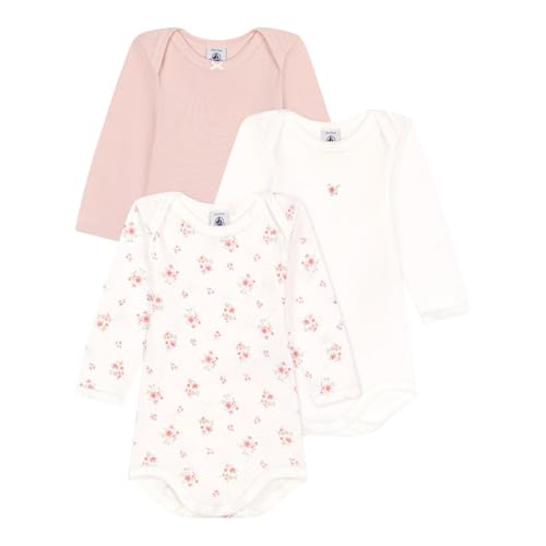 Petit Bateau 3er-Pack Bodys langarm Blumen von Petit Bateau