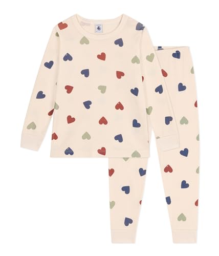 Petit Bateau A0AU0 Langarm-Pyjama Mädchen Avalanche/Multico 2 Jahre von Petit Bateau
