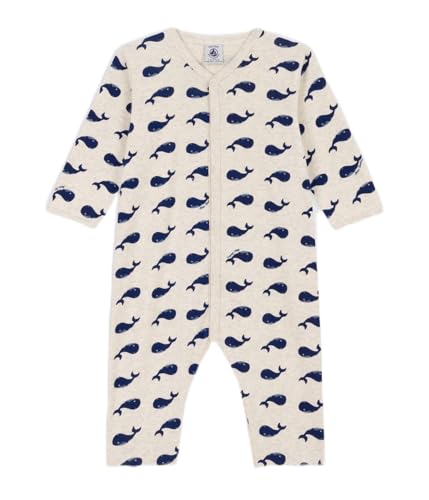 Petit Bateau A0AXH Langärmliger, Fußloser Schlafanzug Unisex Baby Montelimar/Medieval 18 Monate von Petit Bateau