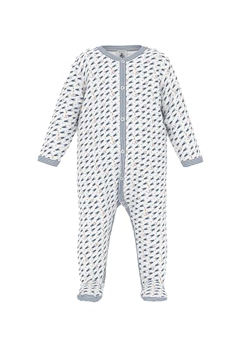 Petit Bateau A0B1V Langärmliger Schlafanzug Unisex Baby Marshmallow/Multico 24 Monate von Petit Bateau