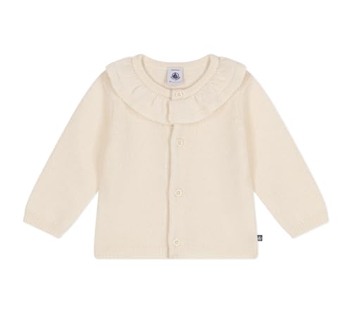 Petit Bateau A0B3S Langarm-Cardigan Baby Mädchen Avalanche 6 Monate von Petit Bateau