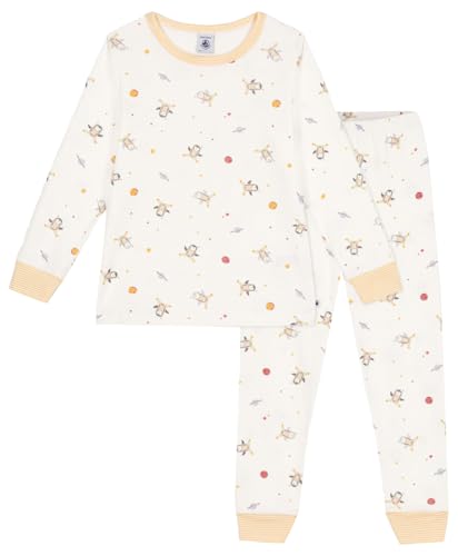 Petit Bateau A0B82 Langarm-Pyjama Und Maske Mädchen Marshmallow/Multico 10 Jahre von Petit Bateau