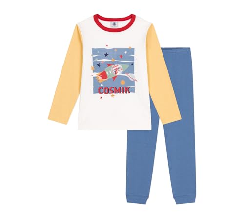 Petit Bateau A0B89 Langarm-Pyjama Jungen Beach/Multico 2 Jahre von Petit Bateau