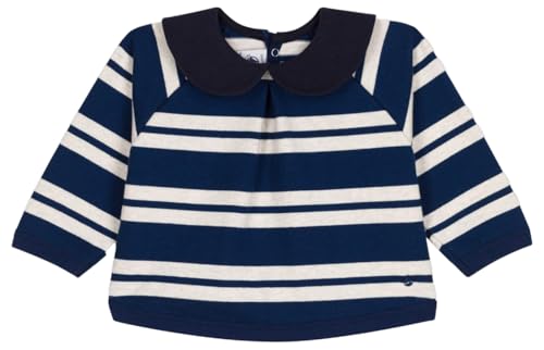 Petit Bateau A0BE3 Langarm-Sweatshirt Baby Mädchen Medieval/Montelimar 24 Monate von Petit Bateau