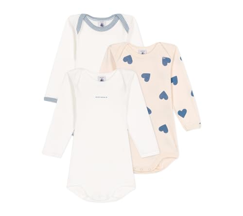 Petit Bateau A0BFL Langarm-Bodys Unisex Baby Variante 1 12 Monate von Petit Bateau