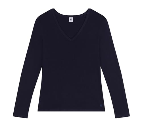 Petit Bateau A0BFV Langärmeliges T-Shirt Damen Smoking L von Petit Bateau