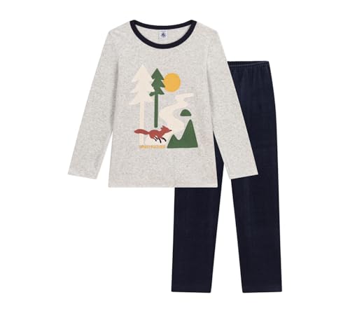 Petit Bateau A0BHD Langarm-Pyjama Jungen Smoking/Multico 4 Jahre von Petit Bateau