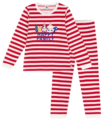 Petit Bateau A0BJ9 Langarm-Pyjama Mädchen Aurora/Marshmallow 6 Jahre von Petit Bateau
