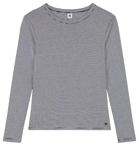 Petit Bateau A0BLK Langärmeliges T-Shirt Damen Smoking/Marshmallow XL Petit Bateau A0BLK Langärmeliges T-Shirt Damen Smoking/Marshmallow XL von Petit Bateau