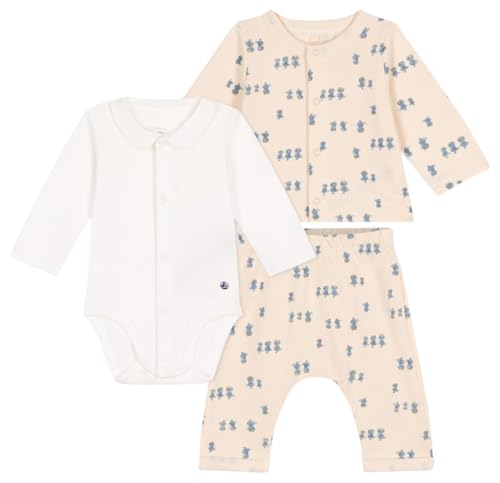 Petit Bateau A0BN7 3-Teiliges Langarm-Set Unisex Baby Avalanche/Multico 0-3 Monate Petit Bateau A0BN7 3-Teiliges Langarm-Set Unisex Baby Avalanche/Multico 0-3 Monate von Petit Bateau