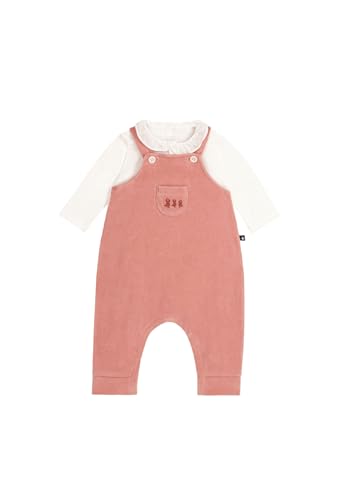 Petit Bateau A0BNR Langarm-Overall-Set Baby Mädchen Rosewood 0-3 Monate von Petit Bateau
