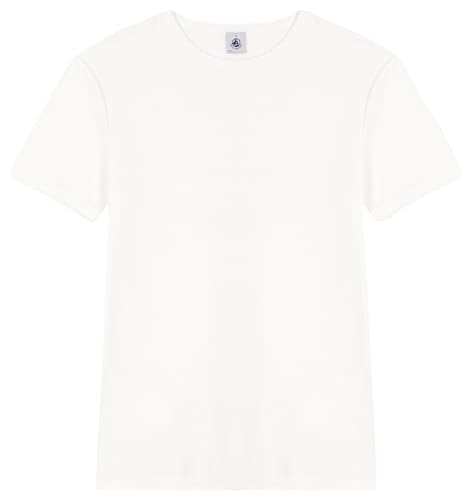 Petit Bateau A0BOO Kurzärmeliges T-Shirt Damen Schaum S von Petit Bateau