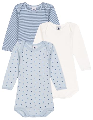 Petit Bateau A0BRJ Langarm-Bodys Unisex Baby Variante 1 12 Monate von Petit Bateau
