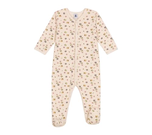 Petit Bateau A0BVQ Langärmliger Schlafanzug Baby Mädchen Avalanche/Multico 6 Monate von Petit Bateau
