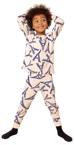 Petit Bateau A0BWQ Langarm-Pyjama Jungen Avalanche/Multico 2 Jahre von Petit Bateau