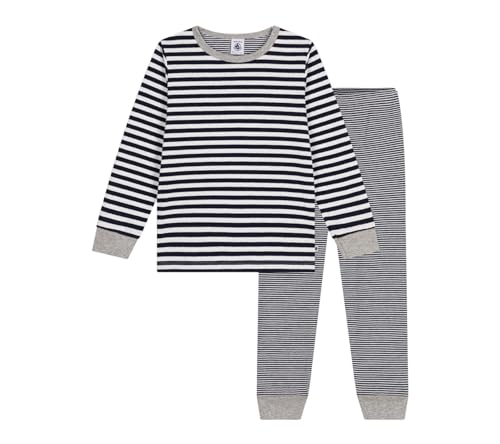 Petit Bateau A0BYG Langarm-Pyjama Jungen Smoking/Marshmallow 4 Jahre von Petit Bateau