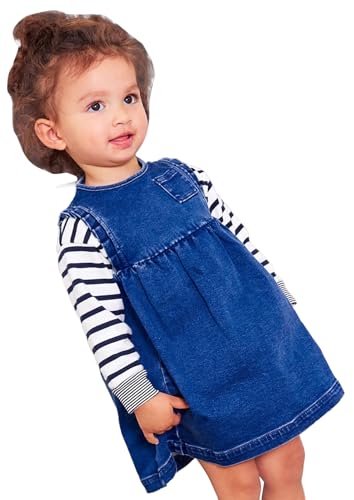 Petit Bateau A0BYH Ärmelloses Kleid Baby Mädchen Bleu Delave 24 Monate von Petit Bateau