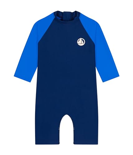 Petit Bateau Baby-Jungen A09UL Anti-UV-Anzug, Medieval/Surf, 12 Monate von Petit Bateau