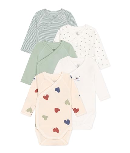 Petit Bateau Baby Jungen A09UE Body, Variante 1, 3 Monate (5er Pack) von Petit Bateau