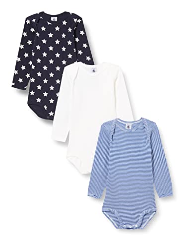 Petit Bateau Baby Jungen Gestreifter Body mit langen Ärmeln, Variante 1, 3 Jahre von Petit Bateau