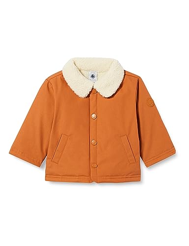 Petit Bateau Baby Jungen Jacke, Braun Ecureuil, 6 Monate von Petit Bateau