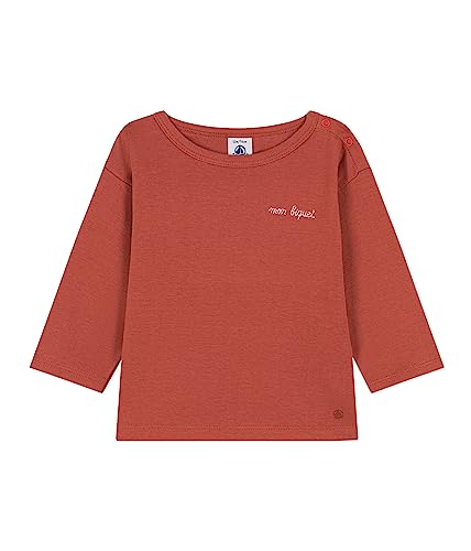 Petit Bateau Baby Jungen Langarm-T-Shirt, Rot Fameux, 24 Monate von Petit Bateau