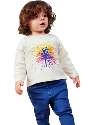 Petit Bateau Baby Jungen Langarm-T-Shirt, Weiss Avalanche, 18 Monate von Petit Bateau