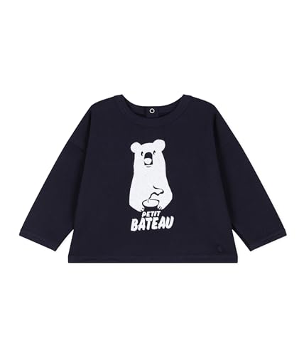 Petit Bateau Baby Jungen Sweatshirt, Blau Smoking, 3 Jahre von Petit Bateau