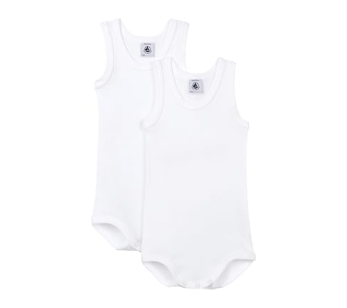 Petit Bateau Baby JungenÄrmellose Bodys (2er Pack) , Variante 1, 18 Monate von Petit Bateau
