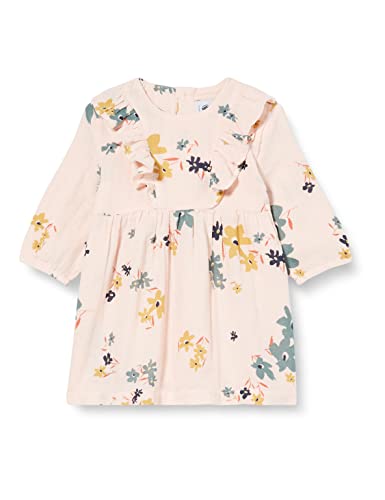 Petit Bateau Baby Mädchen Langarmkleid, Rosa Saline / Mehrfarbig, 12 Monate von Petit Bateau