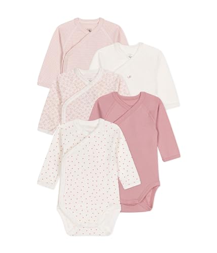 Petit Bateau Baby Mädchen A09UE Body, Variante 2, Verfrüht (5er Pack) von Petit Bateau