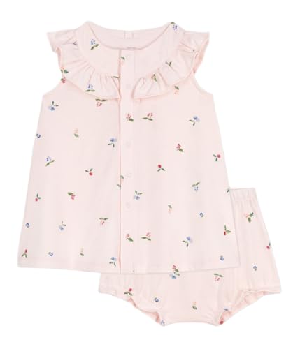 Petit Bateau Baby Mädchen A0CHH Ärmelloses Kleid und Bloomer, Rosa/Mehrfarbig, 18 Monate von Petit Bateau
