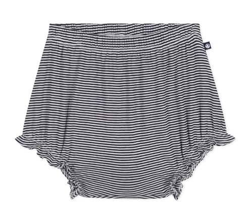 Petit Bateau Baby Mädchen A0CL4 Bloomer-Höschen, Blau/Weiß, 6 Monate von Petit Bateau