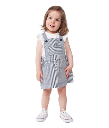 Petit Bateau Baby Mädchen A0CLH Gesamtkleid, Blau/Weiß, 6 Monate von Petit Bateau